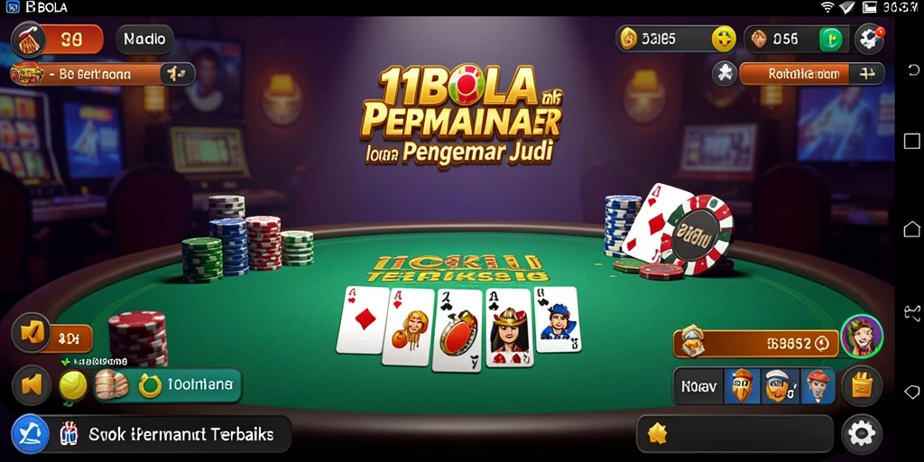 Tampilan gameplay menarik dalam permainan Poker 11BOLA.