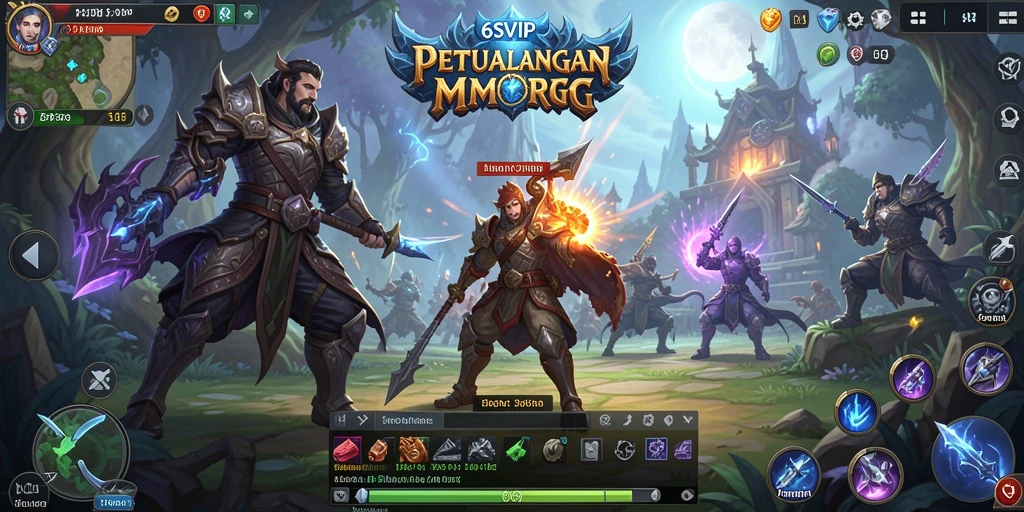 Tampilan gameplay 6SVIP yang menarik dalam dunia MMORPG.
