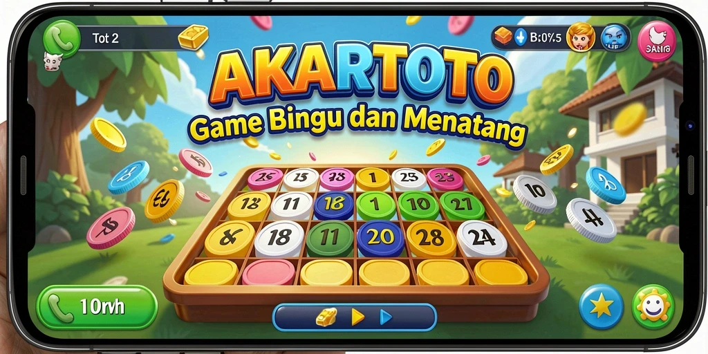 Tampilan gameplay Bingo seru di AKARTOTO yang memukau.