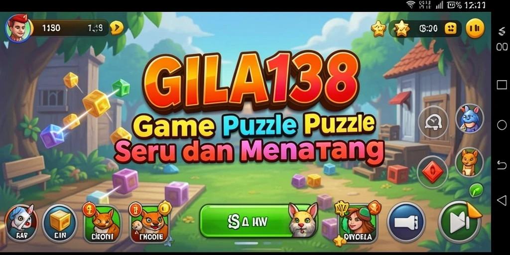 Screenshot gameplay GILA138 menampilkan tantangan menarik dalam permainan puzzle.