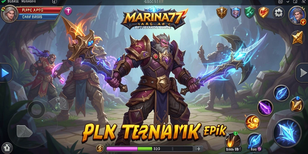 Screenshot gameplay MARINA77 menunjukkan aksi pertarungan yang mendebarkan.