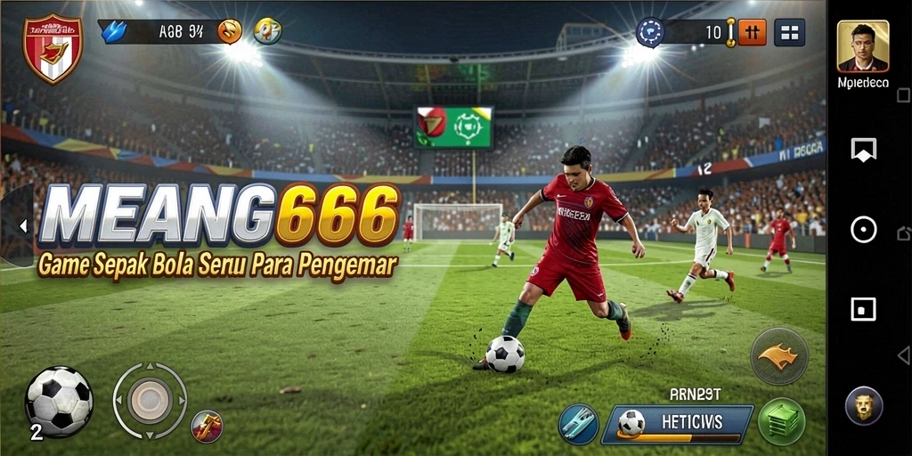 Screenshot MENANG666 menunjukkan aksi seru dalam permainan sepak bola.