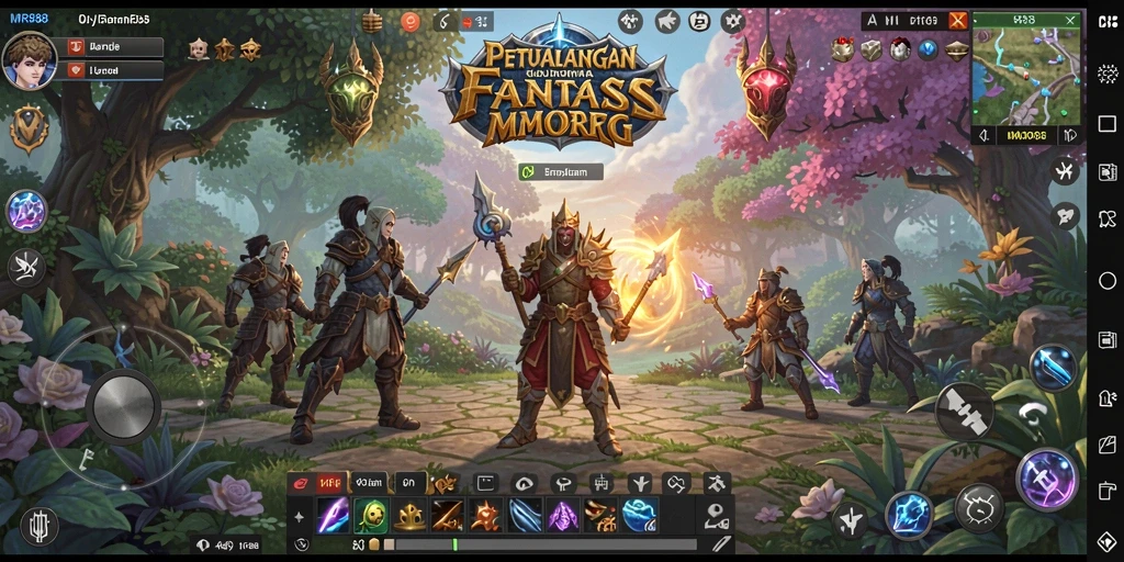 Tampilkan aksi seru dalam gameplay MMORPG MR888.