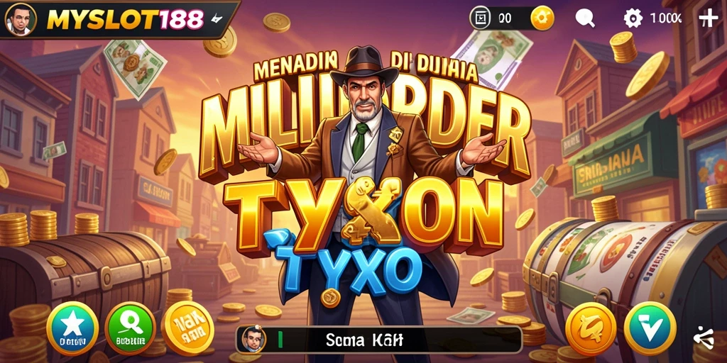 Screenshot utama MYSLOT188 menunjukkan pengalaman gameplay Tycoon yang menarik.