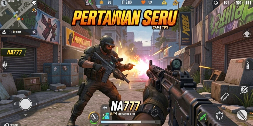 Tampilan gameplay seru di NA777 dengan aksi tembak-menembak intens.