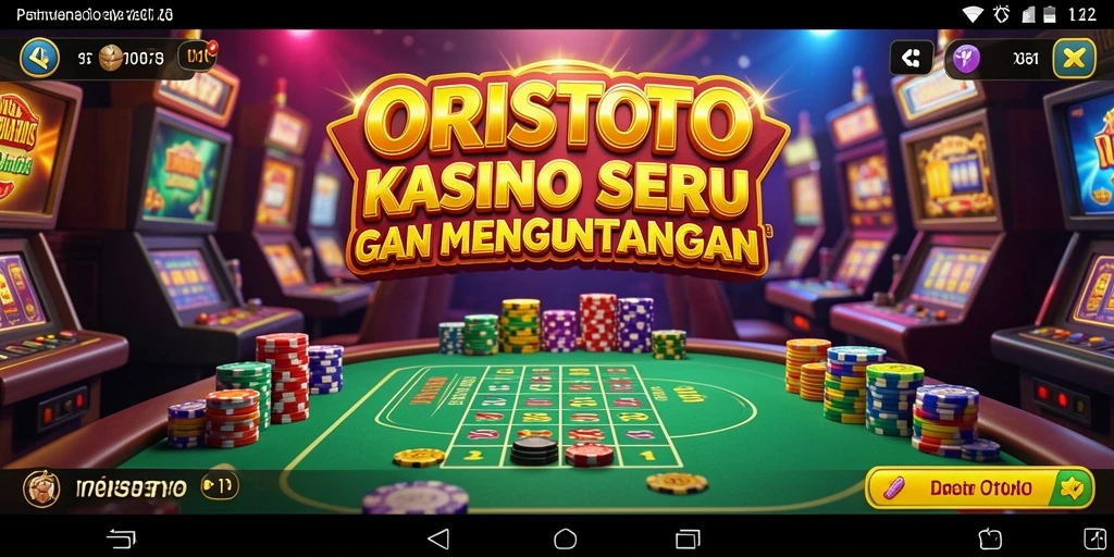 Tampilan menarik dari gameplay Kasino di ORISTOTO.