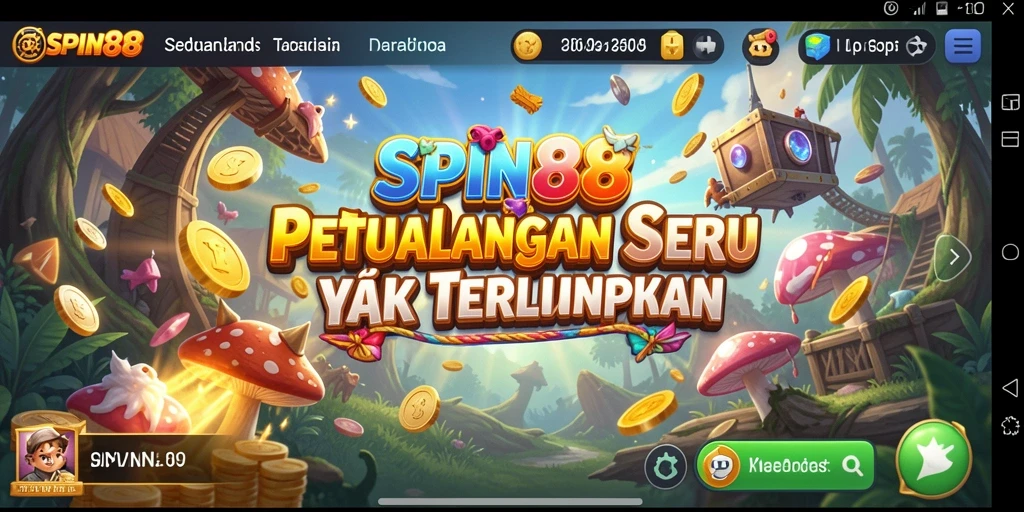 Tangkapan layar gameplay SPIN88 yang menampilkan aksi petualangan yang seru.