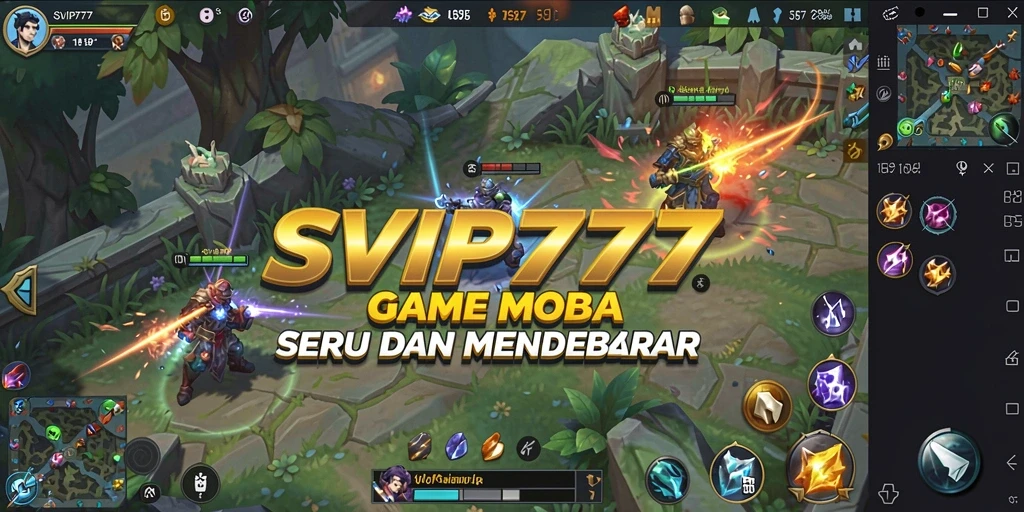 Tampilan gameplay seru di SVIP777 dengan pertarungan tim yang intens.