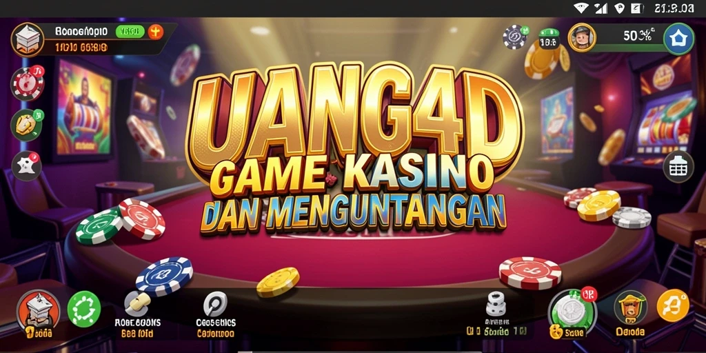 Tampilan gameplay menarik dari UANG4D yang menampilkan suasana Kasino.